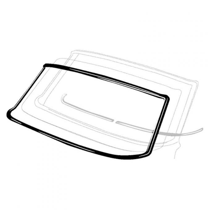 Dennis Carpenter Windshield Seal - Hardtop & Convertible - 1963-64 Ford Galaxie C3AZ-6303110-C