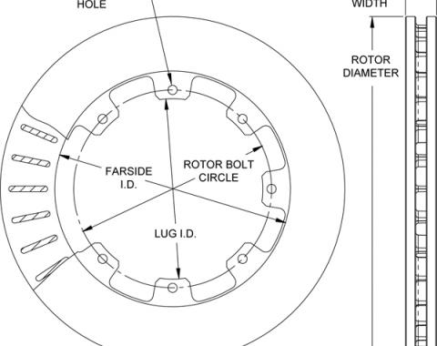 Wilwood Brakes Ultralite HP 32 Vane Rotor 160-11862