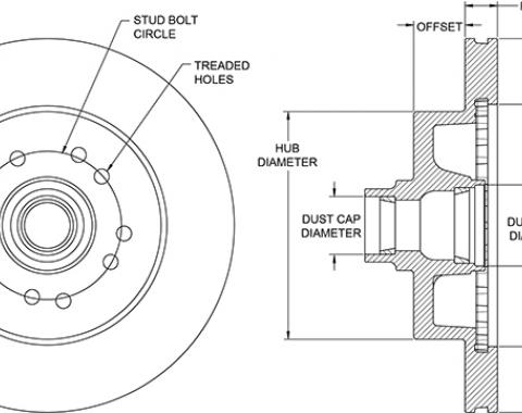 Wilwood Brakes HP Hub & Rotor 160-14653