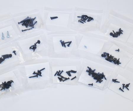 Pony Enterprises 1987-1993 Mustang LX GT Convertible Interior Hardware Screws Kit 116pc 864