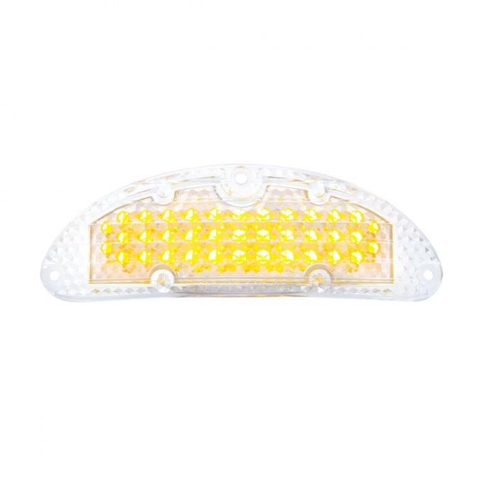 United Pacific 48 LED Parking Light, Amber LED & Clear Lens For 1955 Chevy Passenger Car CPL5531C