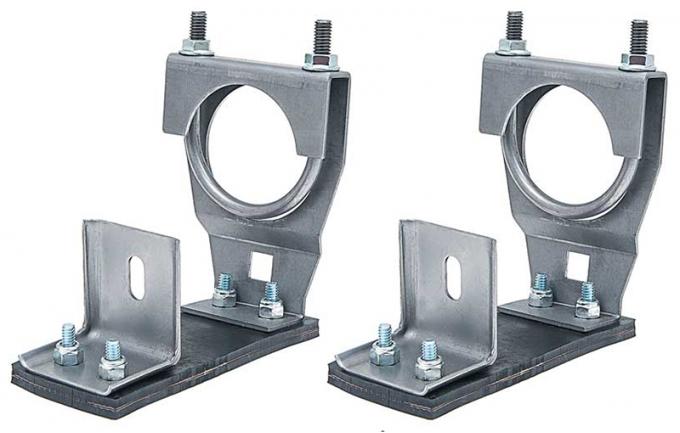 AMD Muffler Hangers (2 1/4"), LH/RH Pair, 66-70 Dodge Plymouth B-Body X963-1466