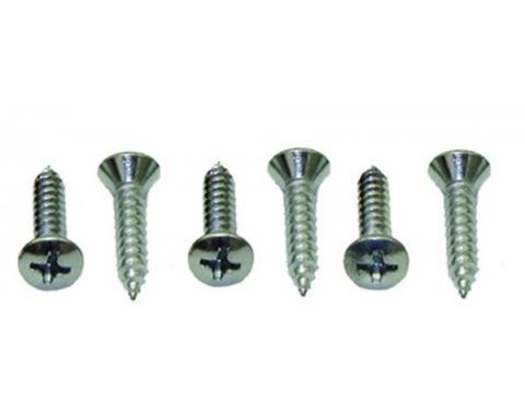 Redline Restomotive® 1955-1957 Chevy Inside Sunvisor Bracket Screw Set