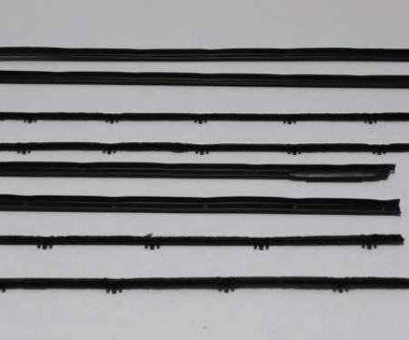 Montco Inc / Repops Window Felts, Inner & Outer (8pcs), 62-65 Chevy II Nova 2DR Hardtop R-N115A