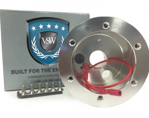 Auto Pro USA VSW Steering Wheel S6 Hub Adapter, 6 Bolt, Silver STH1028SIL