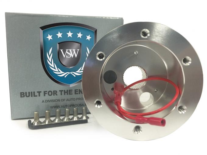 Auto Pro USA VSW Steering Wheel S6 Hub Adapter, 6 Bolt, Silver STH1028SIL