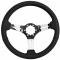 Auto Pro USA 1968-1973 Ford Mustang VSW S6 Sport Leather Steering Wheel Kit, Incl. 14 in. Dia. Steering Wheel, 6-Bolt Kit 70 mm ST3014B-10S-2BRU