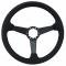 Auto Pro USA VSW Steering Wheel S6 Sport Suede ST3582BLK