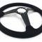 Auto Pro USA VSW Steering Wheel S6 Sport Suede ST3582BLK