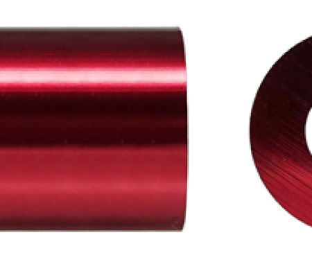 AMK .45 Inside Diameter x 1.59 Long x 1.0 Deep Aluminum Spacer Red B-10953