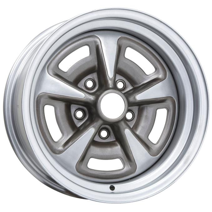 Wheel Vintiques 15x8 Pontiac Rallye II Silver  5x4.75" bolt  4" backspace 60-583404