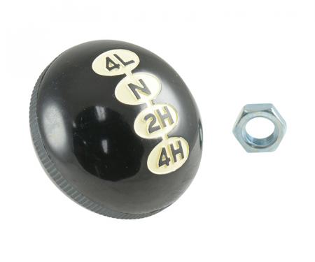 Dennis Carpenter Transfer Case Shift Knob with Jam Nut - 1959-77 Ford Truck, 1966 Ford Bronco B9TT-7213-J