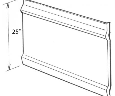 Dennis Carpenter Door Skin - Right Hand - 1973-79 Ford Truck, 1978-79 Ford Bronco    D3TZ-8120200-R