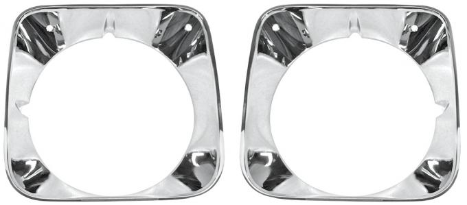 Monte Carlo Headlight Bezels, Pair, 1971-1972