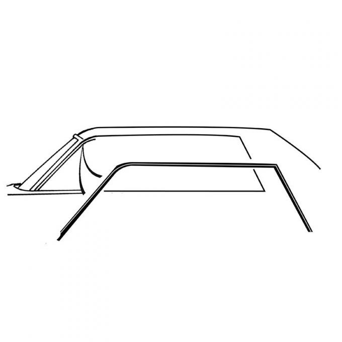 Dennis Carpenter Roof Rail Seals - 4 Door Hardtop - Galaxie - 1971-72 Ford Car D1AZ-5751222-PR