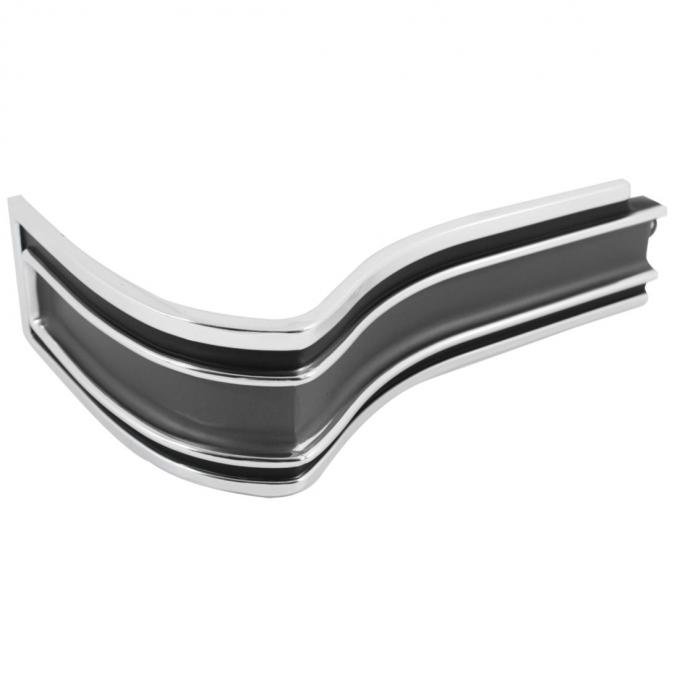 Trim Parts 1965 Chevrolet Impala SS/Caprice Black/Grey Rear Driver Side Corner Molding 2463D