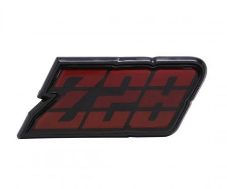 Trim Parts 1980-81 Chevrolet Camaro Red Fuel Door "Z-28" Emblem, Each 6955