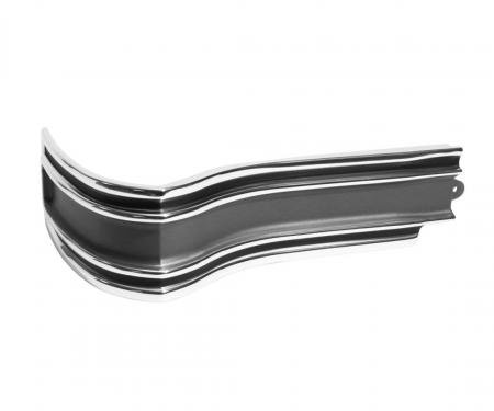 Trim Parts 1965 Chevrolet Impala SS/Caprice Black/Grey Rear Passenger Side Corner Molding 2463C