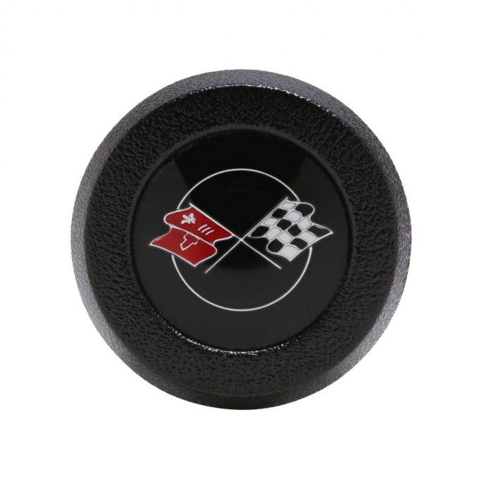 Trim Parts 1969-75 Chevrolet Corvette Black Horn Button W/O Tilt/Telescopic Steering, Each 5073A