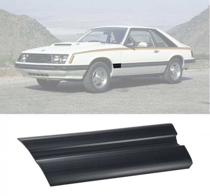 Daniel Carpenter 1979-1984 Ford Mustang Rear of Front Fender Trim Moulding Molding Black LH Drivers Side D9ZZ-16039