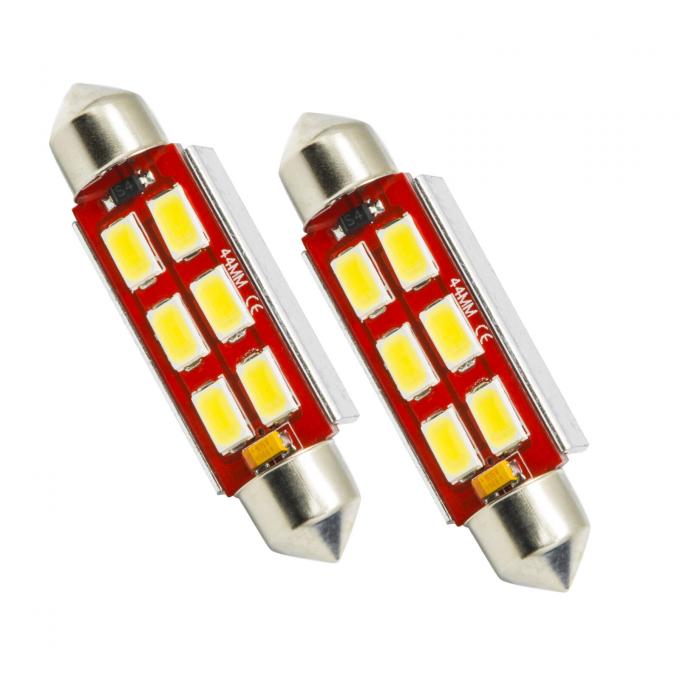 Oracle Lighting 44mm 6 LED 3-Chip Festoon Bulbs, Cool White, Pair 5207-001