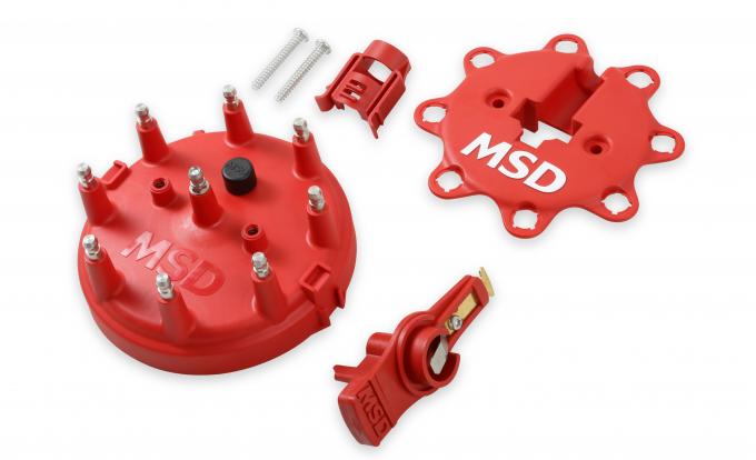 MSD Distributor Cap and Rotor Kit, /Ford V8 TFI, '85-'95 8482