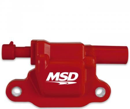 MSD Ignition Coil, GM LS Blaster Series, LS2/LS3/LS4/LS7/LS9 Engines, Red 8265