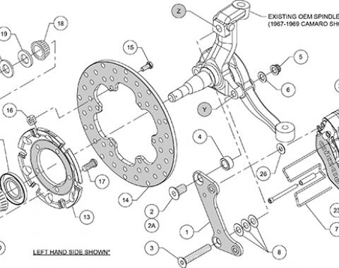 Wilwood Brakes Dynapro Lug Mount Front Dynamic Drag Brake Kit 140-14417-D