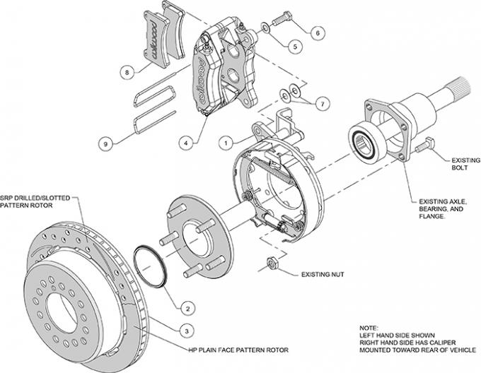 Wilwood Brakes Forged Dynapro Low-Profile Rear Parking Brake Kit 140-14400-DR