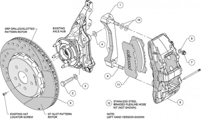 Wilwood Brakes SX6R Big Brake Dynamic Front Brake Kit 140-15431