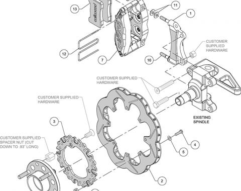 Wilwood Brakes Dynapro Radial Front Sprint Brake Kit 140-15814