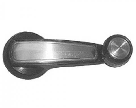 Chevy And GMC Truck Window Handle, Black And Silver, 1977-1980