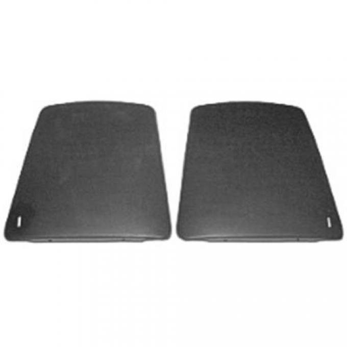 Camaro Bucket Seat Back Panels, Black, 1967-1970