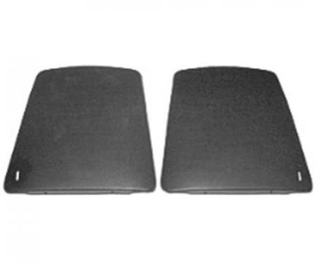 Camaro Bucket Seat Back Panels, Black, 1967-1970