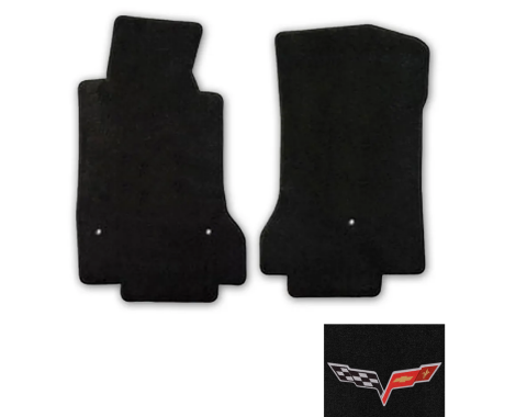 Corvette Cargo Mat, Red with C6 Logo & Script, 2005-2010