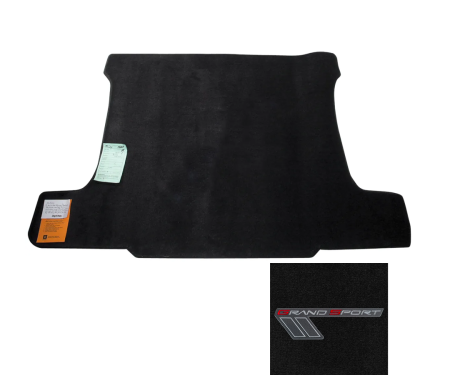 Corvette Cargo Mat Grand Sport Ebony with Logo, 2010-2011