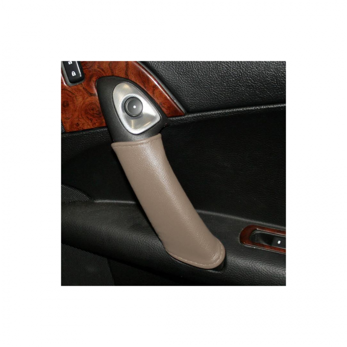 Corvette Leather Door Pull Wraps, Cashmere, 2005-2013