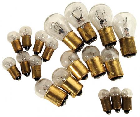 Corvette Light Bulb Kit, 20 Piece, 1955-1957