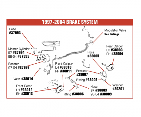 Corvette Brake Proportioning Valve, 1997-2000