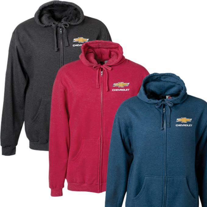 Chevrolet Gold Bowtie Zip Hoodie