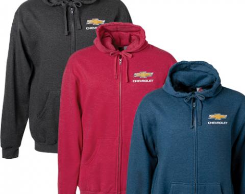 Chevrolet Gold Bowtie Zip Hoodie