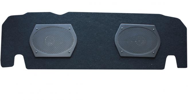 Custom Autosound Rear Panel Speaker Assembly, Thunderbird, with Dual 6x9 Speakers, 1955-1957