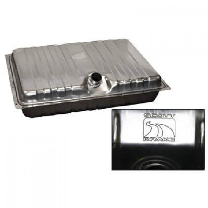 Scott Drake 1970 Ford Mustang 1970 Mustang Stainless Steel Fuel Tank with Drain Plug D0ZZ-9002-SS