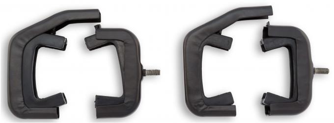 Scott Drake 1966-1977 Ford Bronco 66-77 Bronco Radiator Bracket Set (3 Row, Black) C6TZ-8A193-K