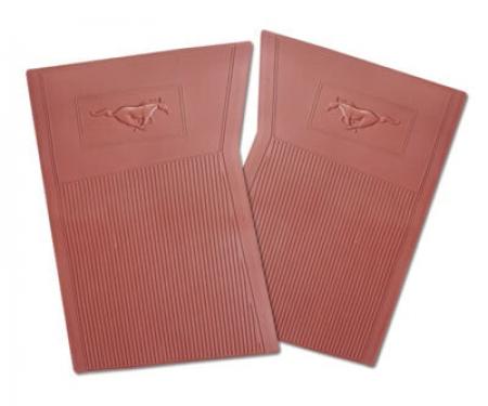 Scott Drake 1965-1966 Ford Mustang PVC Pony Floor Mats (Dark Red) C5ZZ-6513086-DR