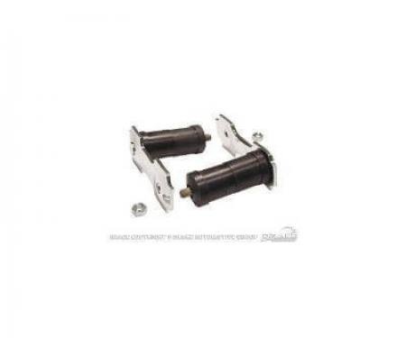 Scott Drake 1964-1965 Ford Mustang 64-73 Shackle Kit (Stainless Steel, Dual Exhaust 9/16" Rods) C5ZZ-5776-GTSS