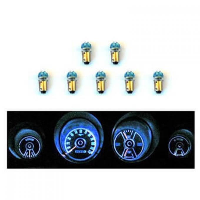 Scott Drake 1969-1970 Ford Mustang Mustang Instrument Panel LED Light Bulb Set SD-6970-GA-BL