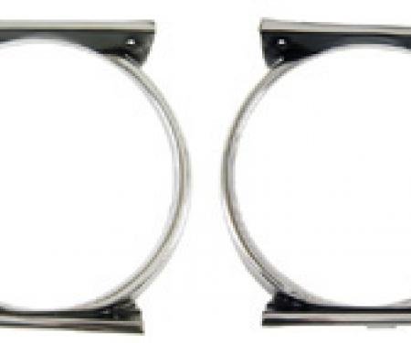 Classic Headquarters Camaro Standard Headlamp Bezels, Pair W-151