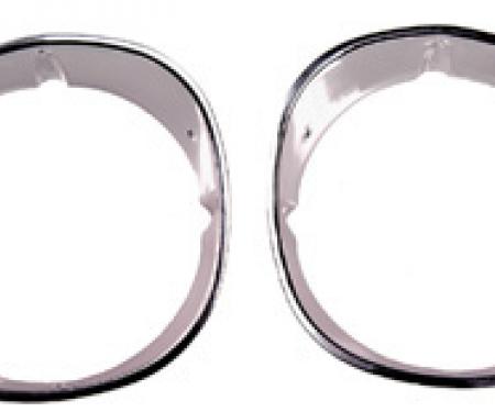 Classic Headquarters Camaro Standard Headlamp Bezels-Pair W-746