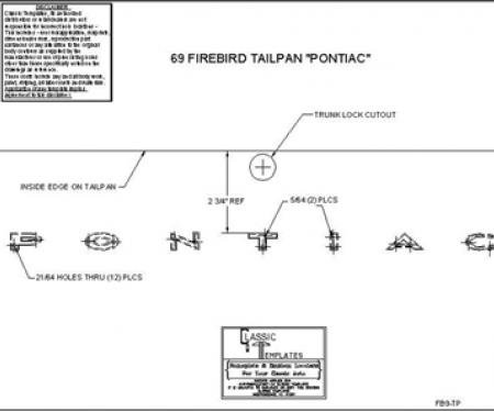Classic Headquarters Firebird "Pontiac" Tailpan W-820
